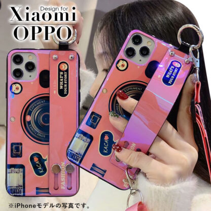 スマホケース 多機種対応 Xiaomi Mi 11 Lite 5G Redmi Note 10 Pro OPPO Find X3 Pro OPPO A54 5G A73 OPPO Reno A  A5 2020ケース ショルダー 斜め掛け 肩掛け オッポa54ケース スタンド機能 送料無料 フィンガーベルト ネックストラップ付き