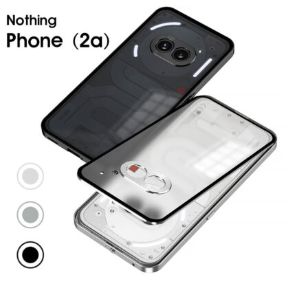 Nothing Phone 2A 対応 ケース 半透明 Nothing Phone (2a)ケース スマホケース nothing phone 2a カバー スリム 軽量 Nothing Phone 2a 6.7型ケース アルミニウムバンパー ナッシング フォン 2aケース 保護カバー アルミケース バックル式