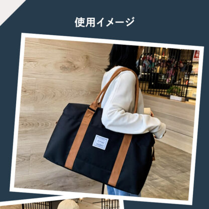 ボストンバッグ 折りたためる レディース コンパクト 旅行 ec-157 - 画像 (11)