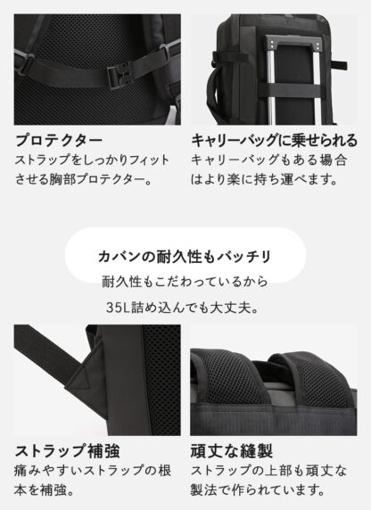 【安心の手触り】 リュックサック バックパック ec-159 - 画像 (9)